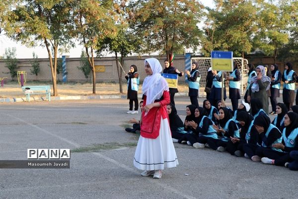 بازی‌های بومی محلی و اردویی اعضای دختر اردوی قطب 5 آذربایجان غربی