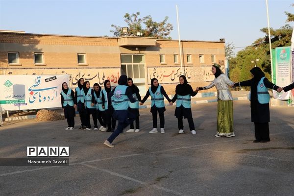 بازی‌های بومی محلی و اردویی اعضای دختر اردوی قطب 5 آذربایجان غربی