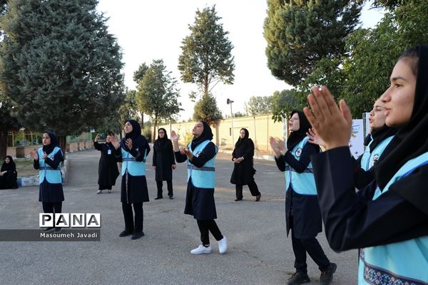 بازی‌های بومی محلی و اردویی اعضای دختر اردوی قطب 5 آذربایجان غربی