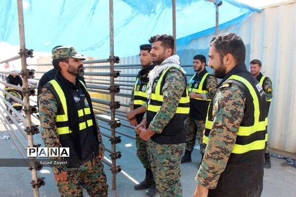 بازدید مدیر سازمان دانش‌آموزی خوزستان از موکب اربعینی آموزش و پرورش استان در پایانه مرزی شلمچه