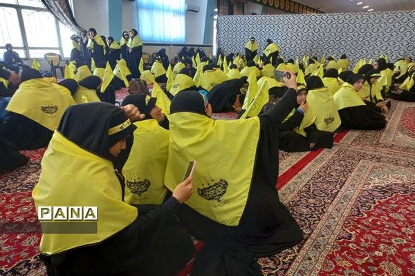 مراسم بدرقه کاروان دانش‌آموزی پیاده‌روی اربعین حسینی