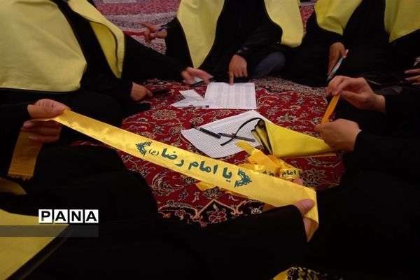 مراسم بدرقه کاروان دانش‌آموزی پیاده‌روی اربعین حسینی