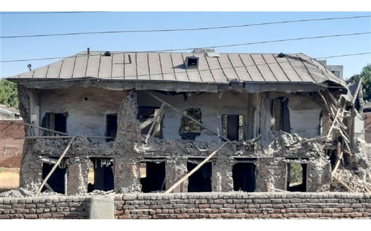 ‌تخریب نمای آجری عمارت پشت شهرداری مراغه