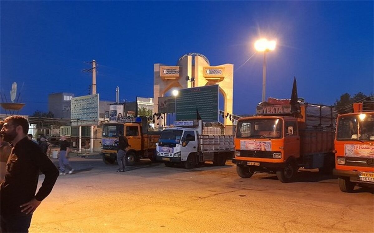 بدرقه کاروان اقلام موکب امیر علقمه در شهرستان جعفرآباد