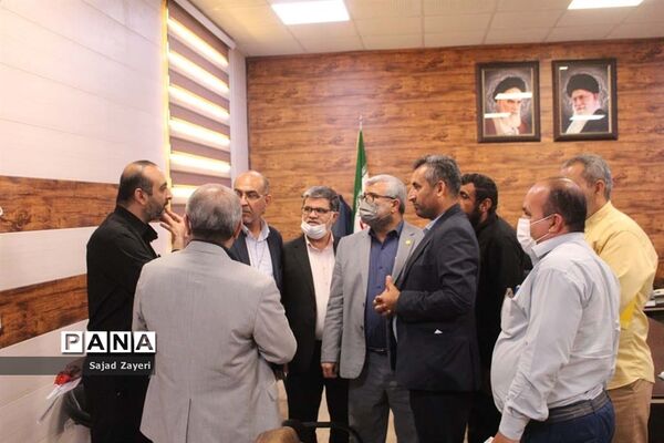 برگزاری جلسه مشترک مدیر آموزش و پرورش ناحیه 2 اهواز و بخشدار غیرانیه در آستانه سال تحصیلی جدید