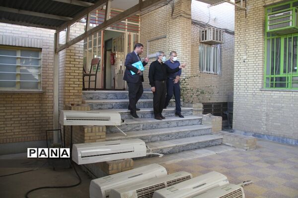 بازدید نمایندگان اداره‌کل آموزش و پرورش خوزستان از پروژه مهر مدارس شهرستان بهبهان