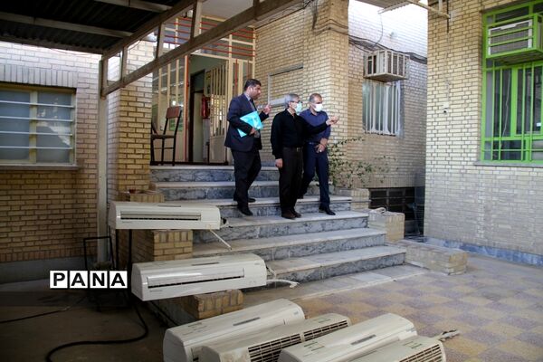 بازدید نمایندگان اداره‌کل آموزش و پرورش خوزستان از پروژه مهر مدارس شهرستان بهبهان