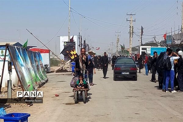 خدمت‌رسانی مواکب خدام اربعین حسینی در مرز شلمچه