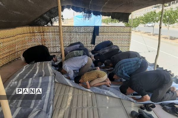 برپایی موکب سازمان دانش‌آموزی در شهرکرد