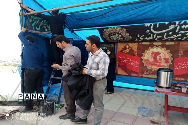 برپایی موکب سازمان دانش‌آموزی در شهرکرد