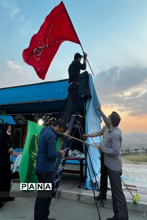 برپایی موکب سازمان دانش‌آموزی در شهرکرد