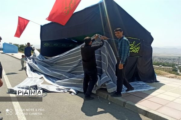 برپایی موکب سازمان دانش‌آموزی در شهرکرد