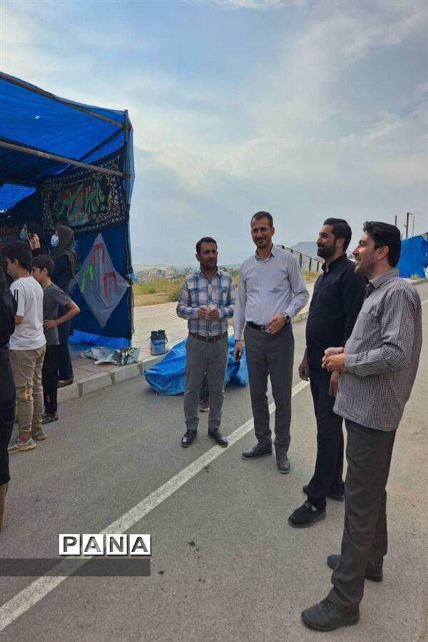 برپایی موکب سازمان دانش‌آموزی در شهرکرد
