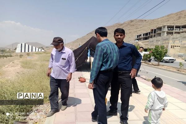 برپایی موکب سازمان دانش‌آموزی در شهرکرد