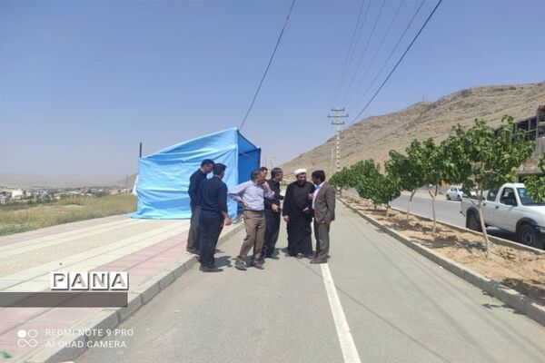 برپایی موکب سازمان دانش‌آموزی در شهرکرد