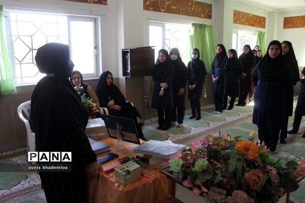 مانور بازگشایی مدارس در دبیرستان توحید