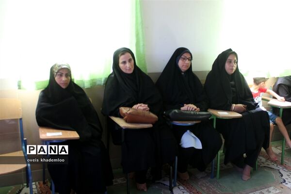 مانور بازگشایی مدارس در دبیرستان توحید
