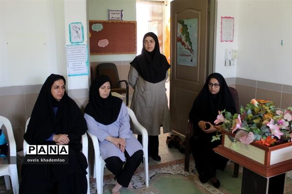 مانور بازگشایی مدارس در دبیرستان توحید