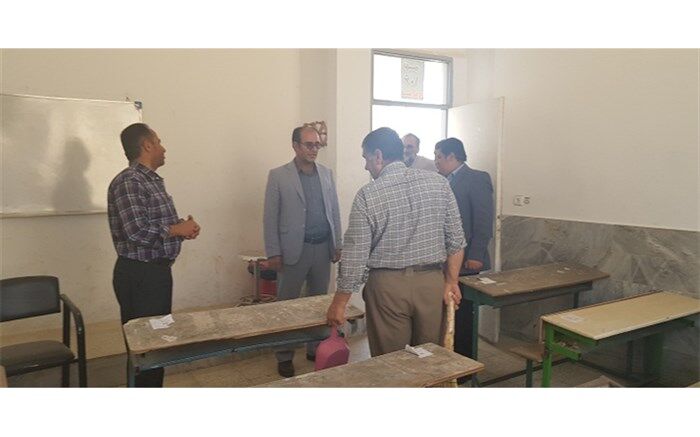 بازدید مدیر آموزش و پرورش شهرستان جاجرم از آماده سازی مدارس جهت بازگشایی سال تحصیلی جدید