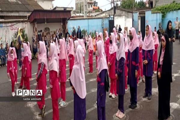 مانور بازگشایی مدارس شهرستان عباس‌آباد