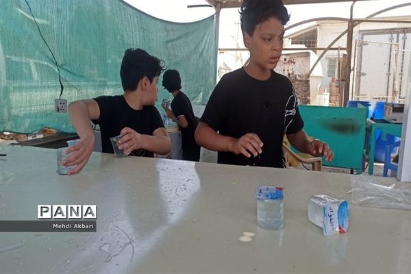 عاشقان حسینی در مسیر شهرنجف به کربلا