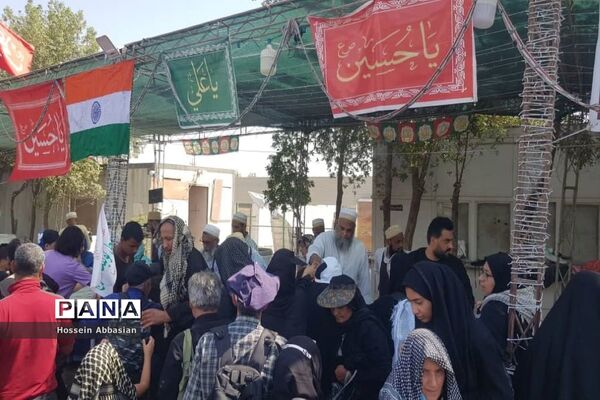 برپایی موکب‌های خدماتی کشورهای مختلف در مسیر نجف به کربلا