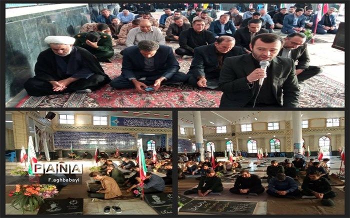 برگزاری آیین چاووش خوانی برای جاماندگان و زائران کربلا در شهرستان بن