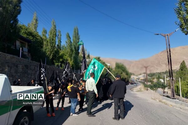 پیاده‌روی جاماندگان اربعین در بلده