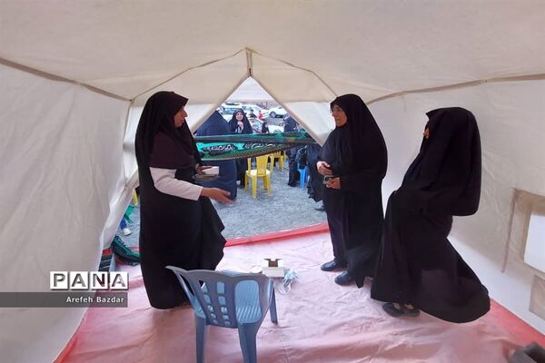 پیاده‌روی جاماندگان اربعین در بلده