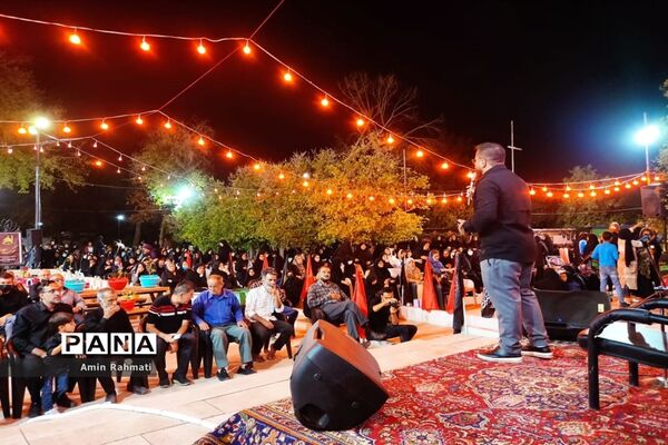 برگزاری موکب جاماندگان اربعین سید و سالار شهیدان در بوستان طاووسیه سعدی شیراز