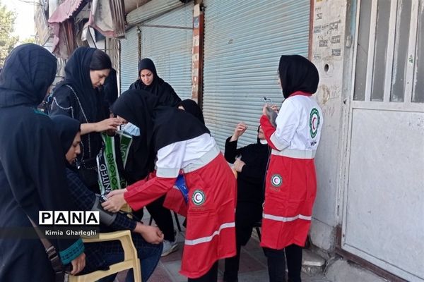 راهپیمایی جاماندگان اربعین حسینی از مسجد جامع شهرستان قرچک به سمت حرم حضرت عبدالعظیم حسنی