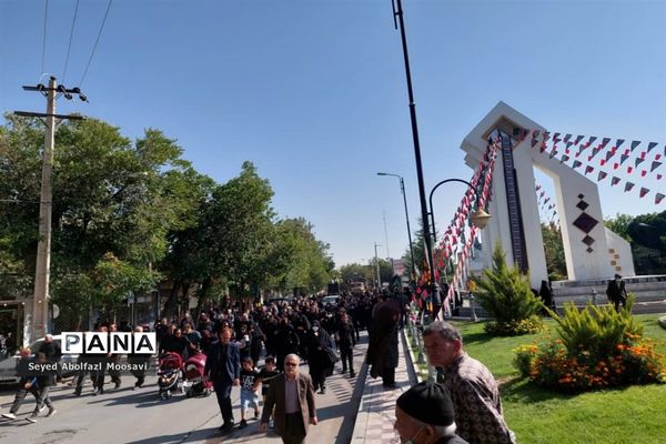 راهپیمایی جاماندگان اربعین حسینی در شهرستان اقلید استان فارس