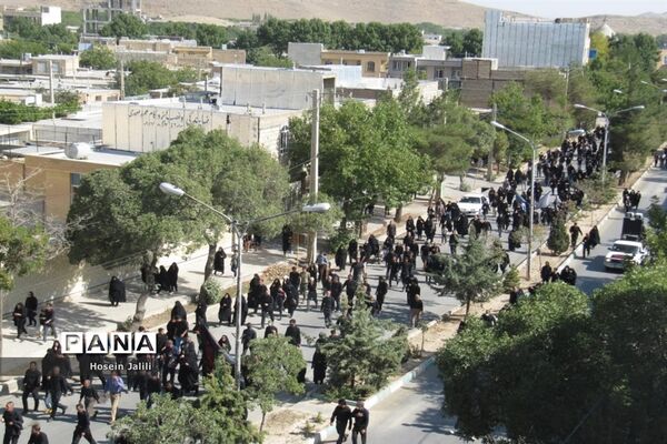 راهپیمایی جاماندگان اربعین حسینی در شهرستان اقلید استان فارس