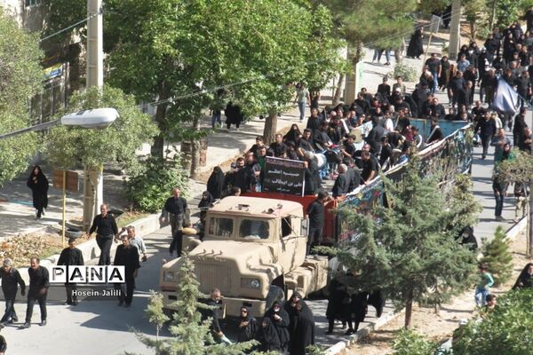 راهپیمایی جاماندگان اربعین حسینی در شهرستان اقلید استان فارس