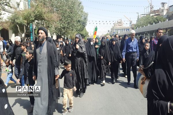 مراسم اربعین حسینی در جوار حرم مطهر رضوی