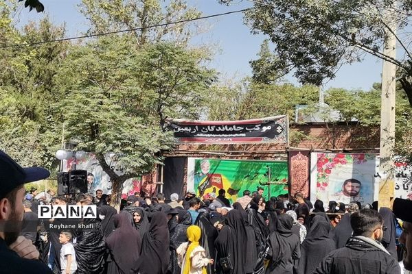 مراسم پیاده‌روی جاماندگان اربعین حسینی در شهرستان پاکدشت