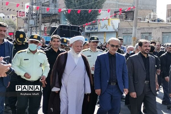 مراسم پیاده‌روی جاماندگان اربعین حسینی در شهرستان پاکدشت