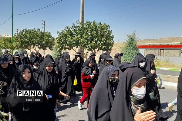 مراسم با شکوه پیاده‌روی جاماندگان اربعین حسینی در شهرستان پردیس