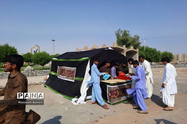 پیاده‌روی جاماندگان اربعین حسینی در دلگان