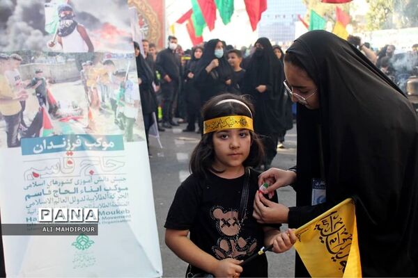 موکب فرزندان حاج قاسم، به همت سازمان دانش‌آموزی شهرستان‌های  تهران