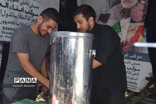 برپایی موکب فرزندان حاج قاسم در مسیر پیاده‌روی جاماندگان اربعین