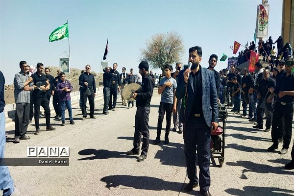 پیاده‌روی جاماندگان اربعین روستای حسن‌آباد نایین