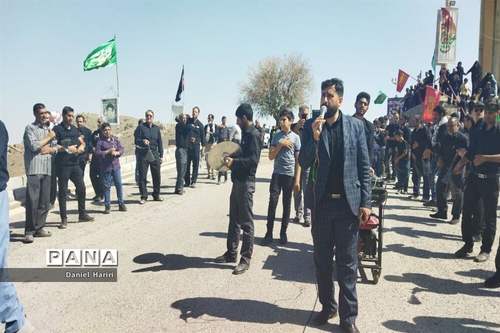 پیاده‌روی جاماندگان اربعین روستای حسن‌آباد نایین