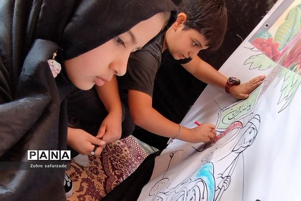 برپایی موکب دانش‌آموزی جاماندگان اربعین در روستای زیارت شهرستان دماوند