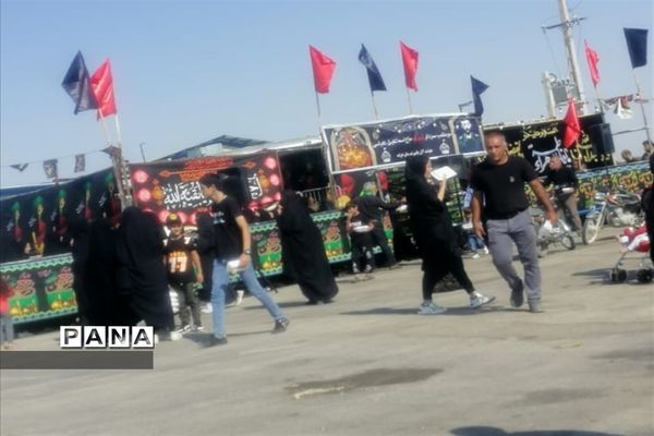 پیاده‌روی جاماندگان اربعین حسینی در شهرستان خرامه استان فارس