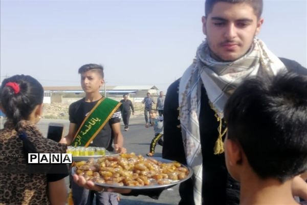 پیاده‌روی جاماندگان اربعین حسینی در شهرستان خرامه استان فارس