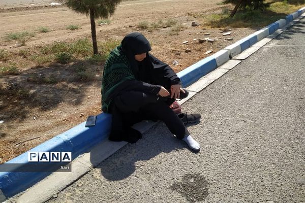 پیاده‌روی جاماندگان اربعین در شهرستان شاهین شهر