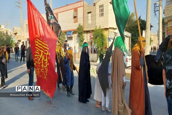 پیاده‌‌روی جاماندگان اربعین حسینی در گناوه