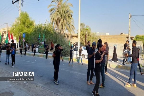 پیاده‌‌روی جاماندگان اربعین حسینی در گناوه