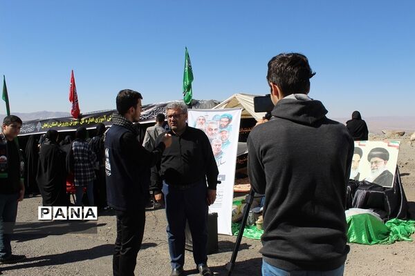 موکب فرزندان حاج قاسم زنجان در پیاده‌روی جاماندگان اربعین حسینی